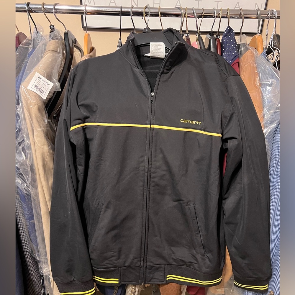 Men’s Carhartt WIP Jacket Black/Yellow Size L